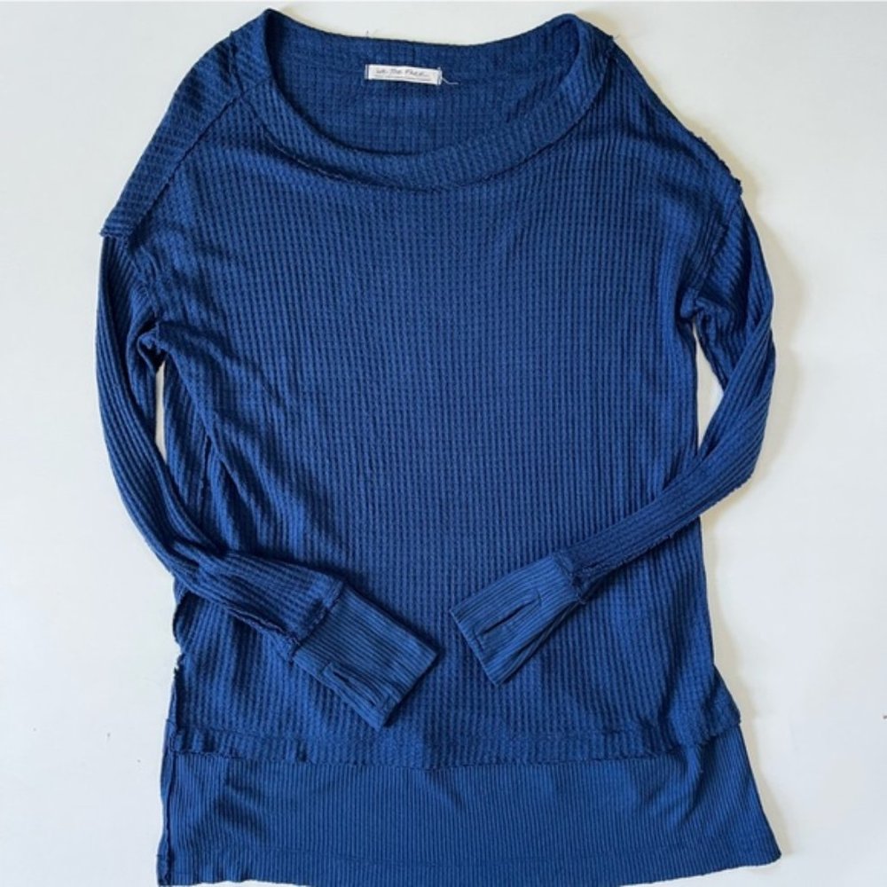 Free People North Shore COBALT BLUE Long Thermal Small